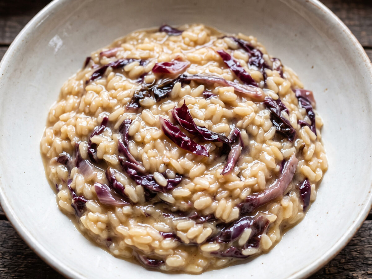 Risotto al radicchio rosso di Treviso