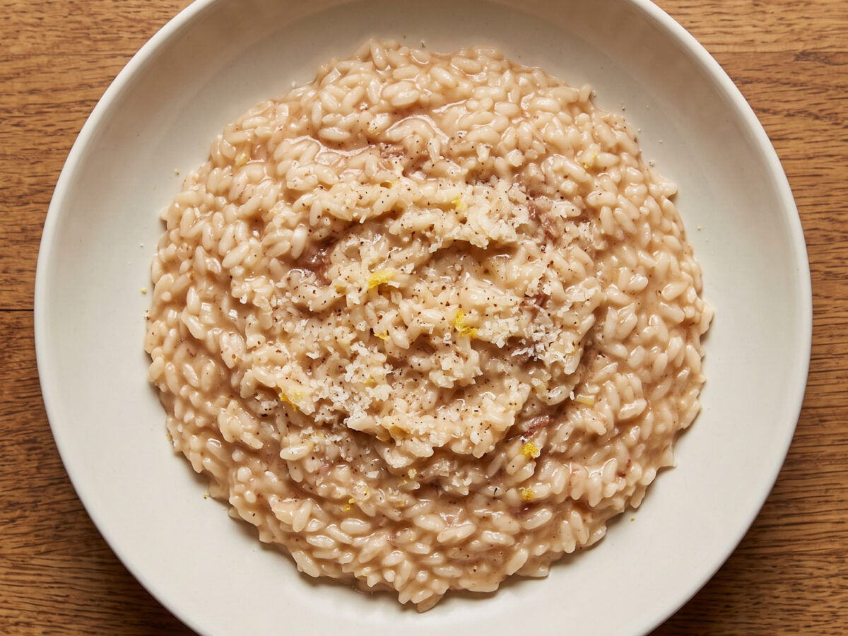 Risotto alla marchigiana mit Zimt und Zitrone