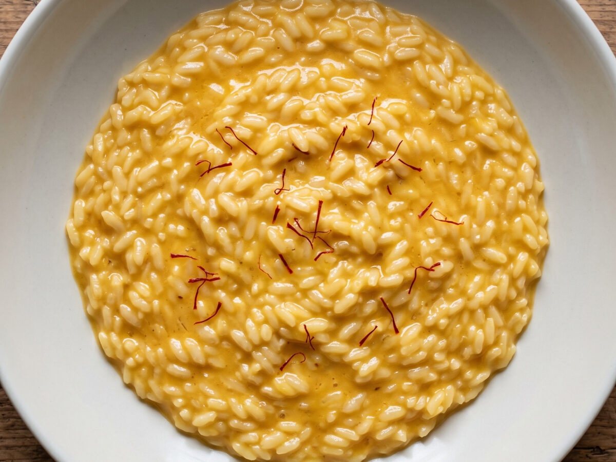 Risotto allo zafferano di Cascia