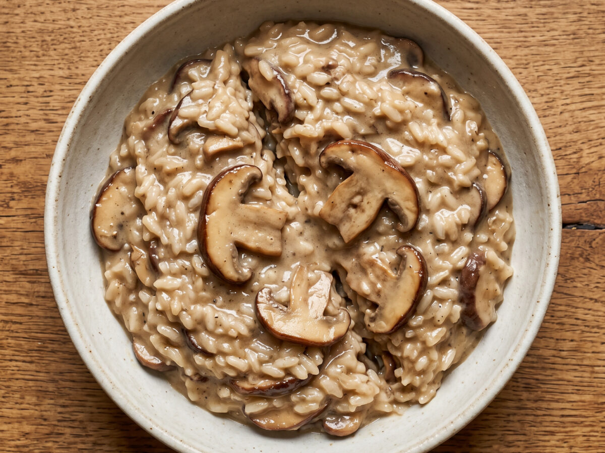 Risotto con funghi e Manteca aus dem Alto Molise