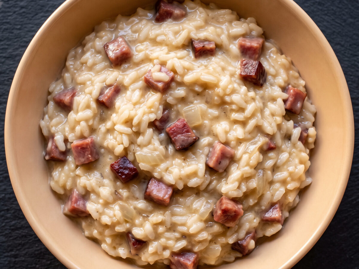 Risotto con la Pitina aus Friaul-Julisch Venetien