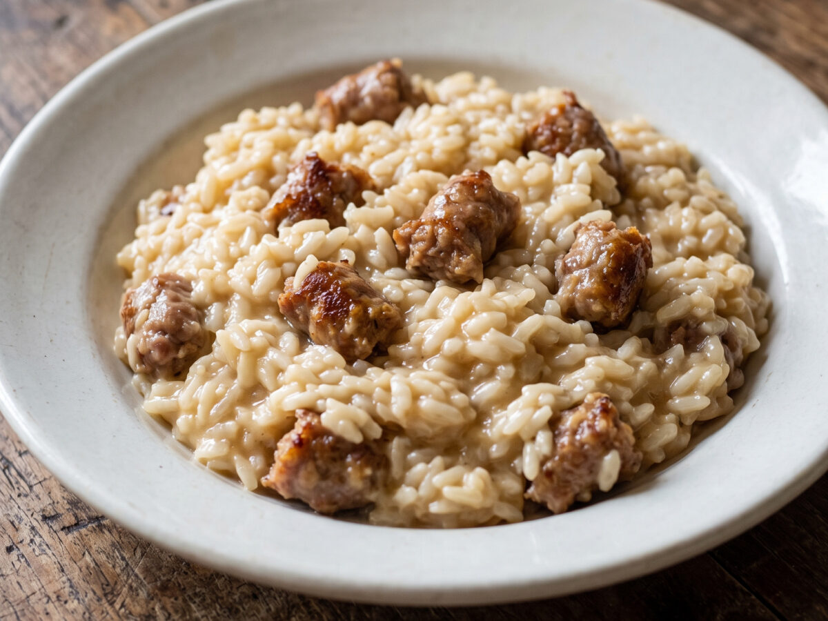 Risotto con la salsiccia aus Emilia-Romagna