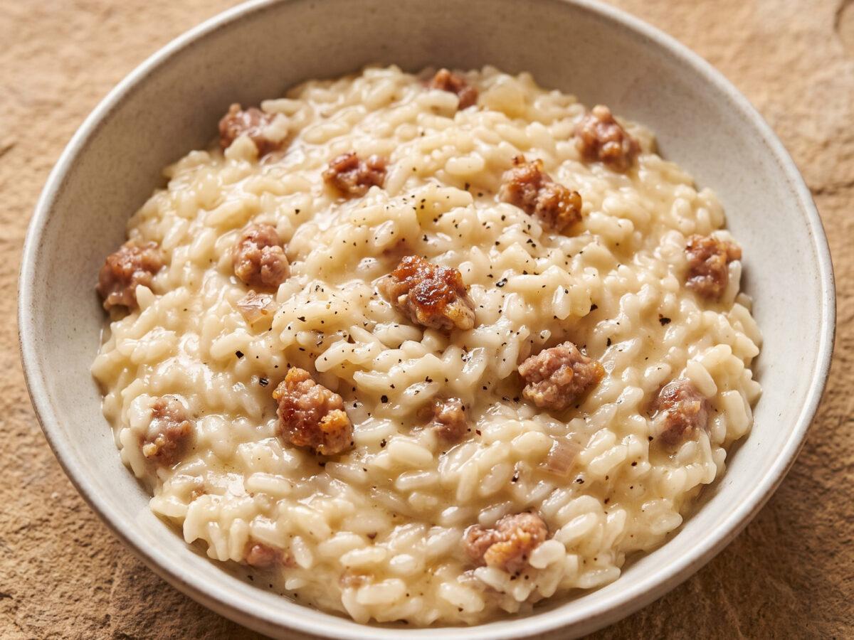Risotto mit Salsiccia und Formadi Frant