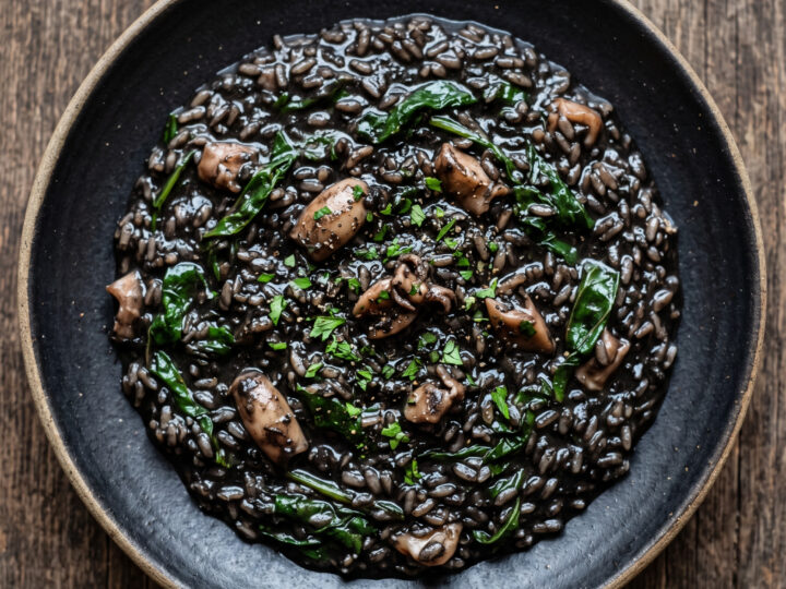 Risotto nero con le seppie alla fiorentina
