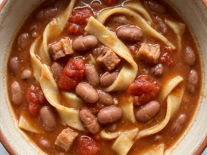 Sagne e fagioli alla ciociara