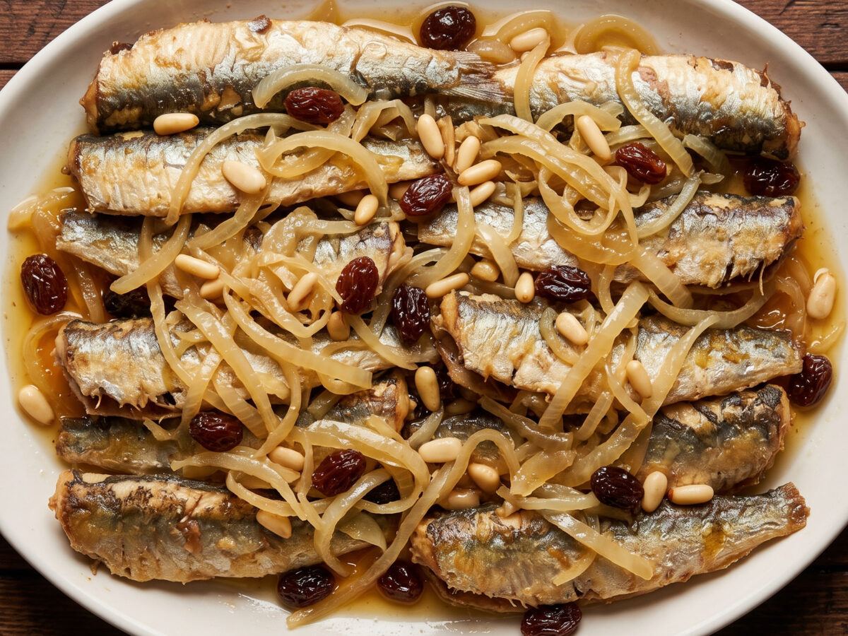 Sarde in saor: venezianische Sardinen in Agrodolce