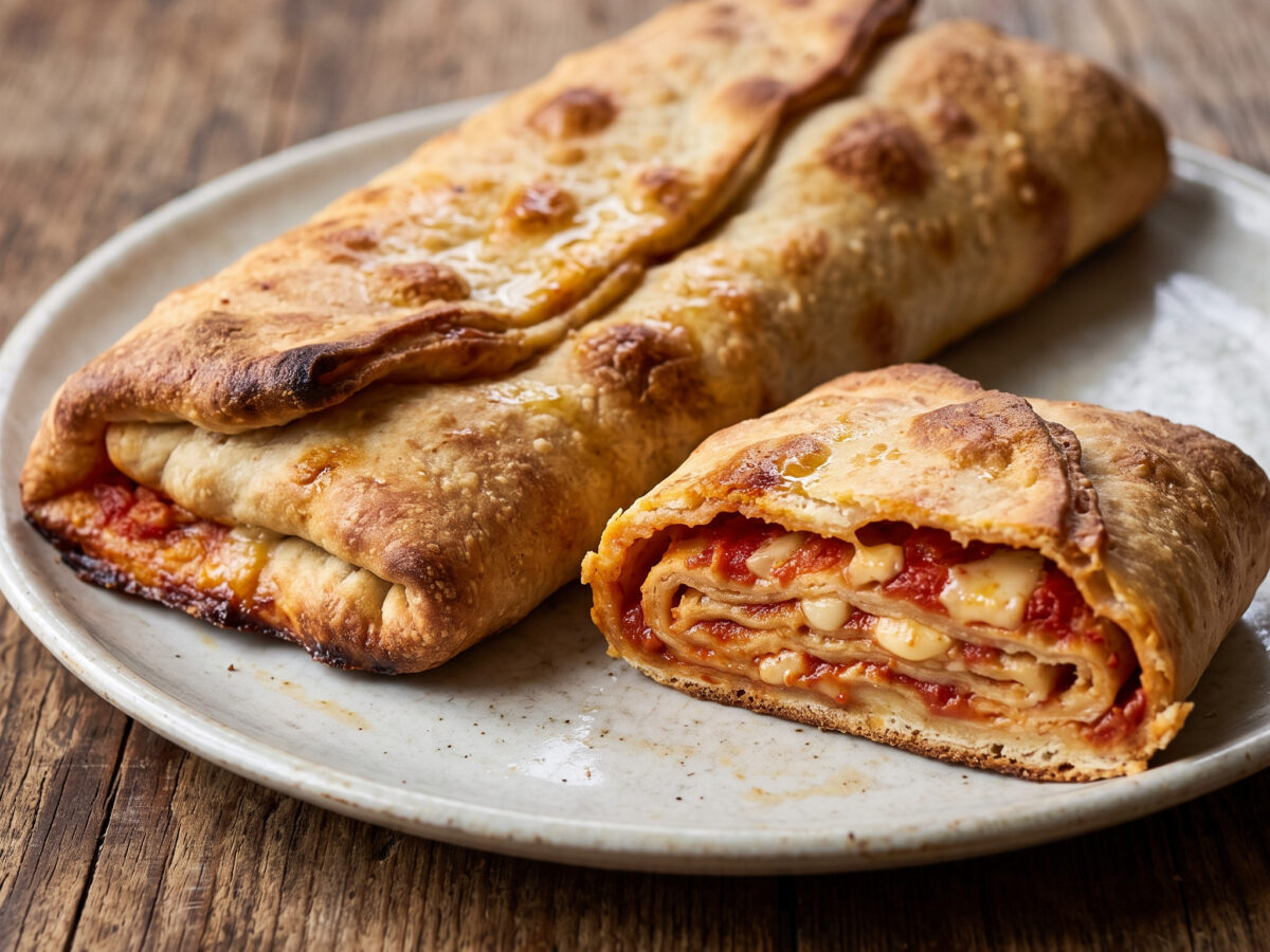 Scaccia ragusana al pomodoro e caciocavallo