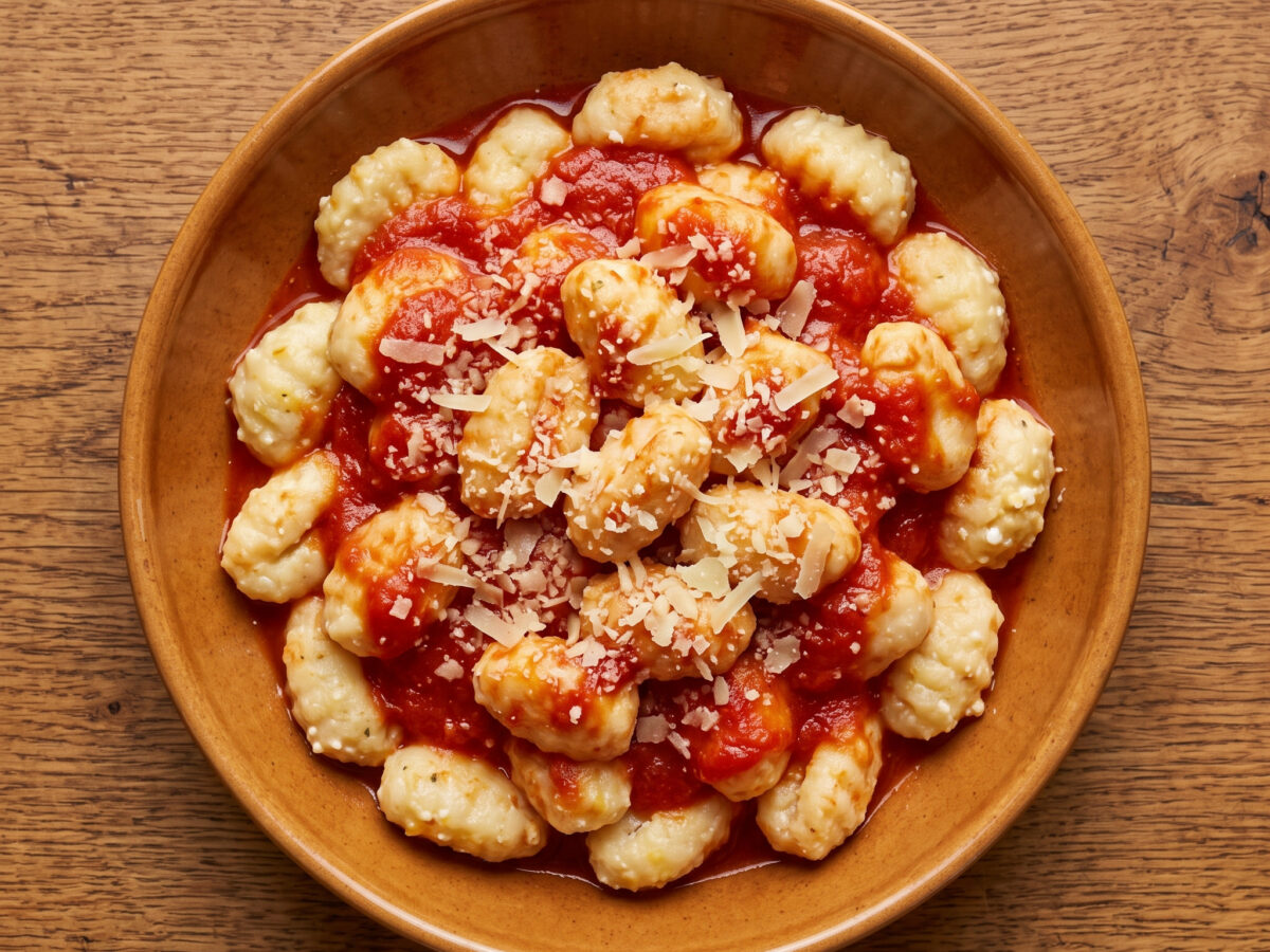 Sizilianische Ricotta-Nocken mit kräftigen Aromen