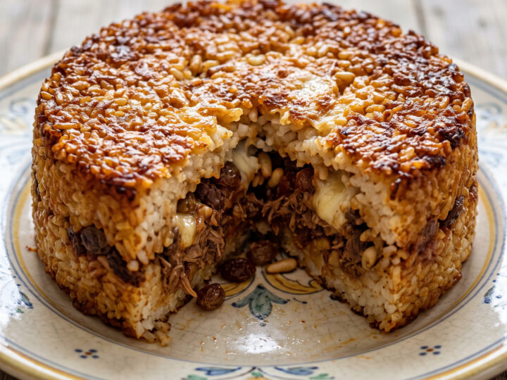 Sizilianischer Reis-Timballo aus Enna