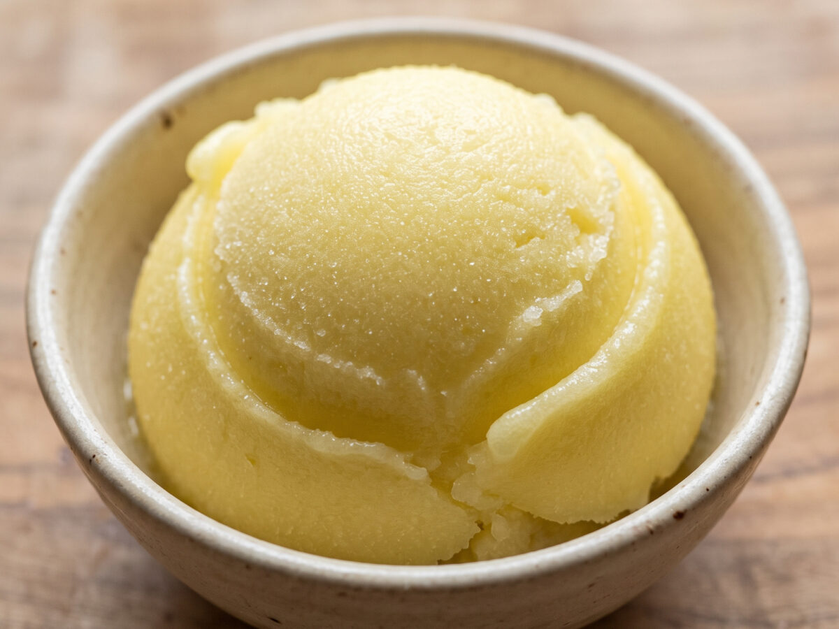 Kalabrien im Glas: Sorbetto al bergamotto