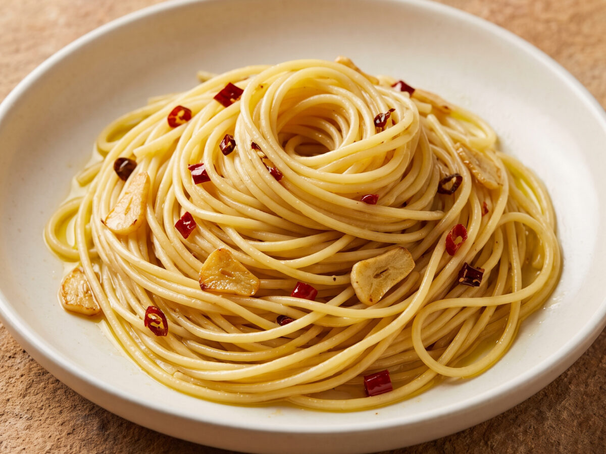 Spaghetti aglio, olio e peperoncino