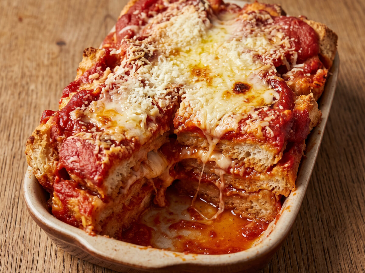 Su Mazzamurru: sardische Brot-Lasagne aus dem Ofen