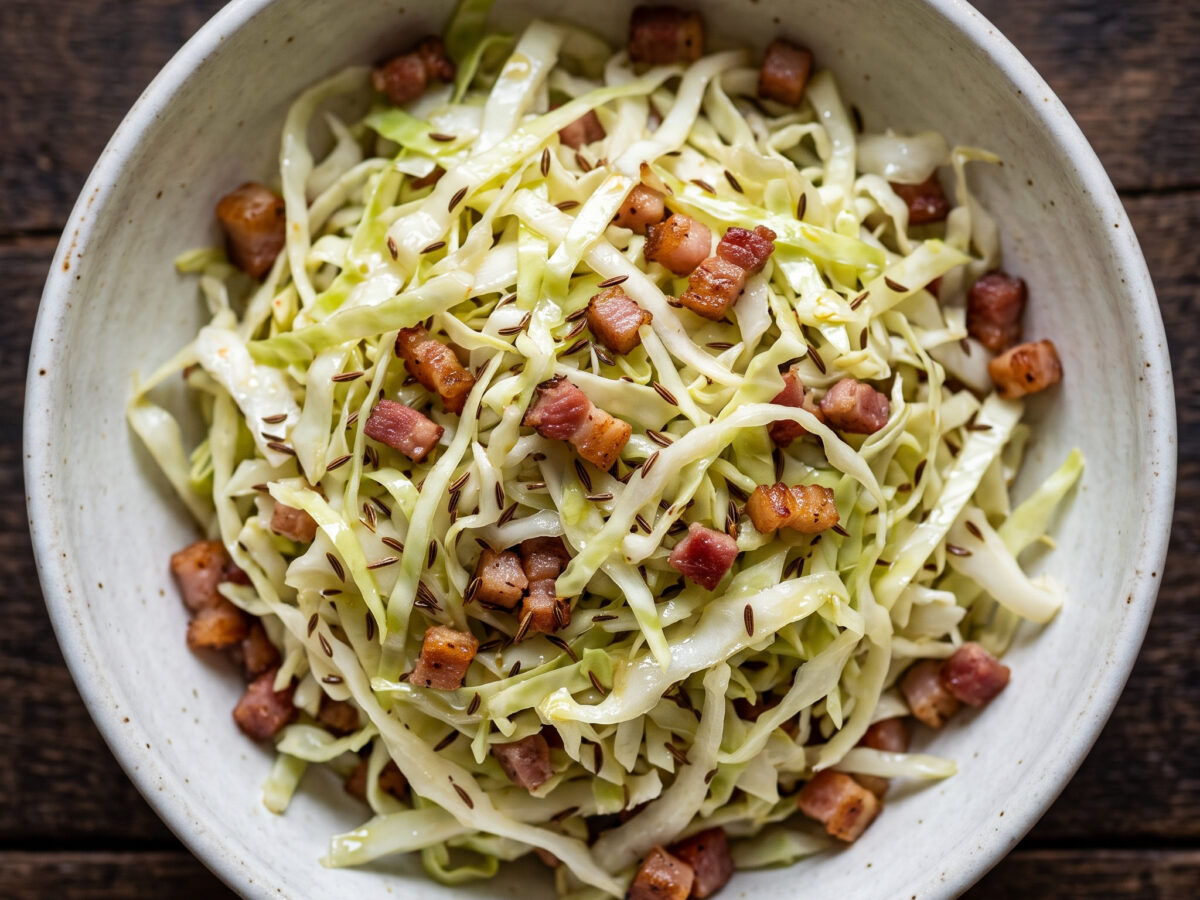 Südtiroler Krautsalat mit Speck