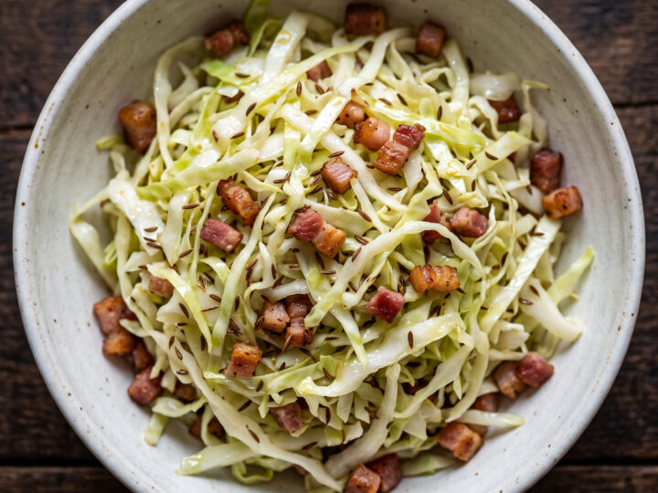 Südtiroler Krautsalat mit Speck