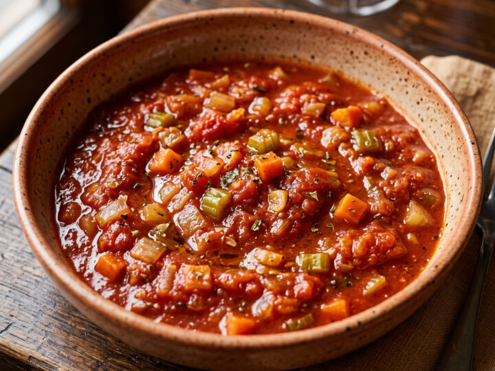 Sugo finto – toskanische Gemüsesauce mit Rotwein