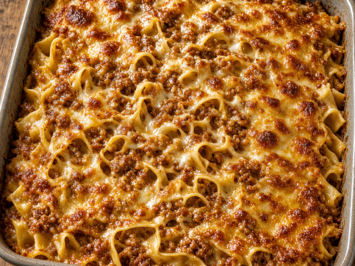 Tagliatelle al forno al ragù