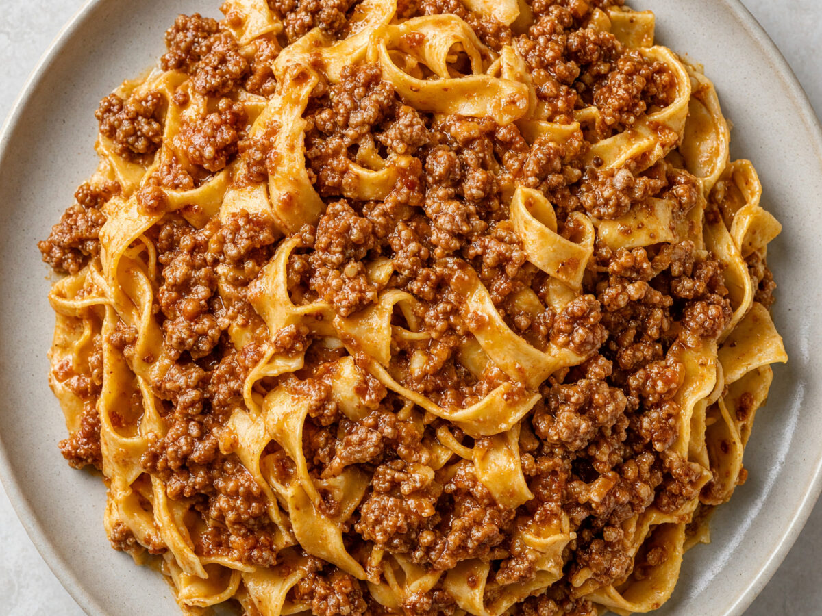 Tagliatelle al ragù bolognese