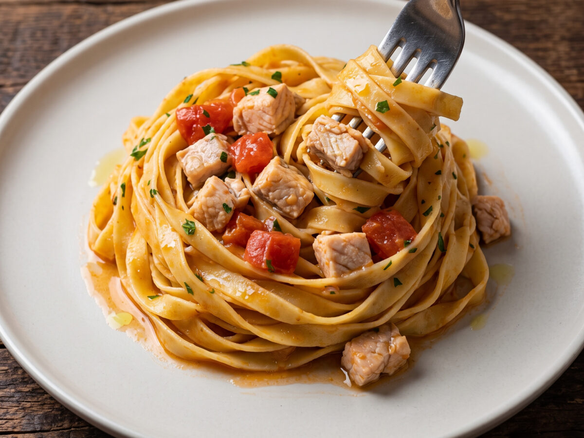Tagliatelle al ragù di lago