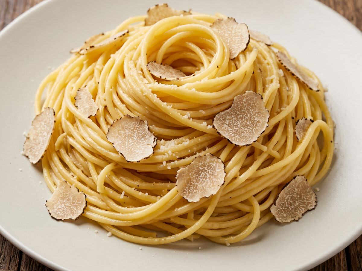 Tagliolini al tartufo bianco aus dem Piemont