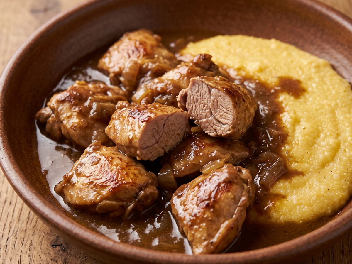 Tonco de cunèl alla paesana aus der Val di Fiemme