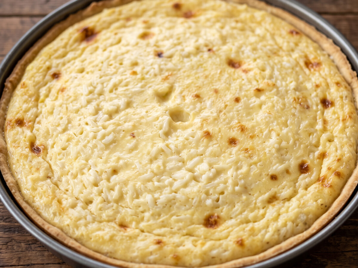Torta di riso genovese: cremige Reistorte aus Ligurien