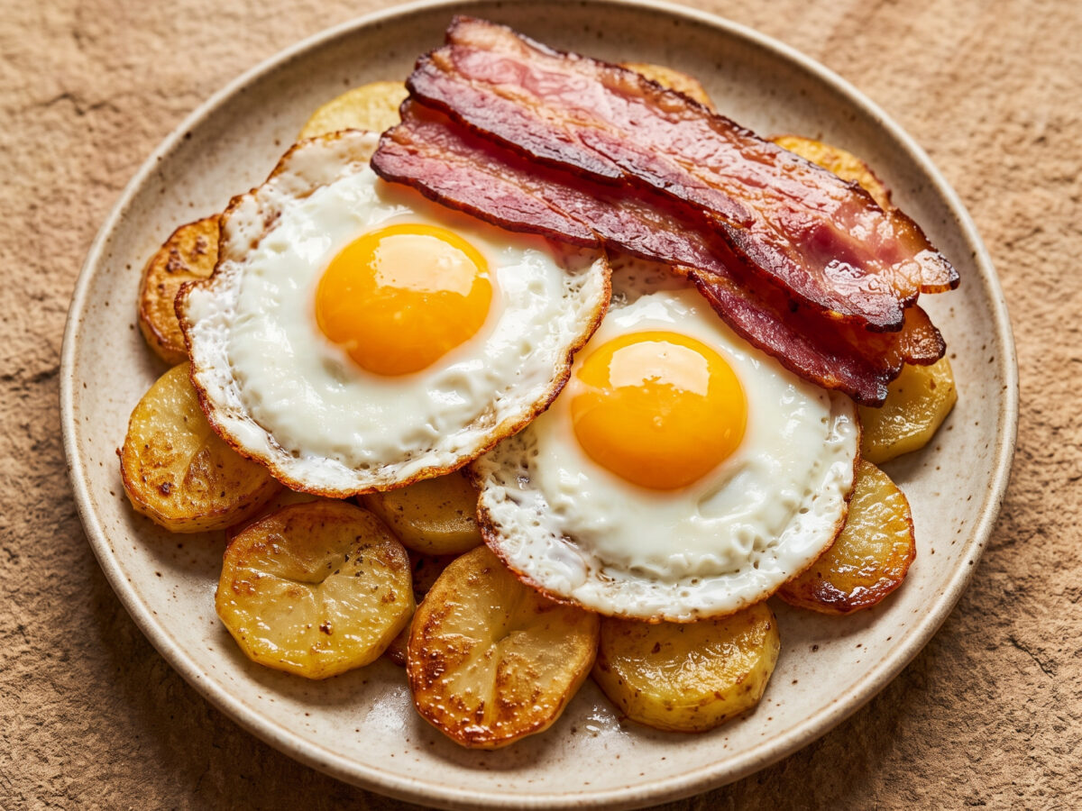Uova speck e patate aus Südtirol