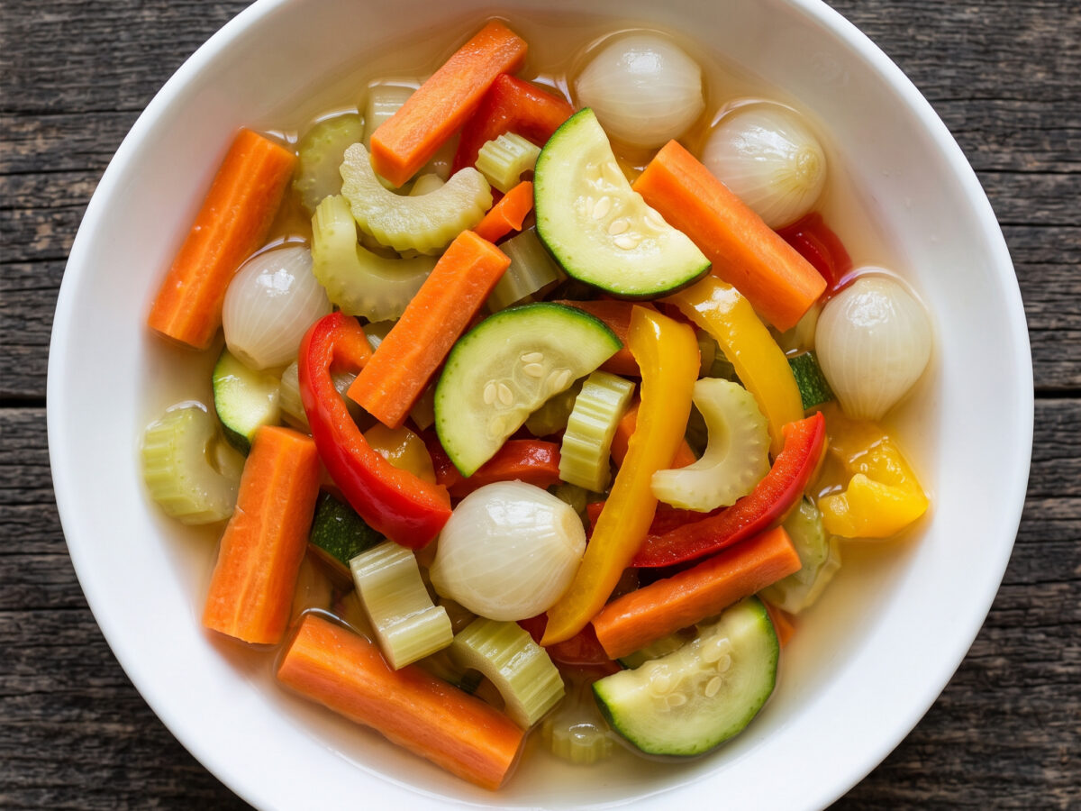 Verdure miste in agrodolce aus Umbrien