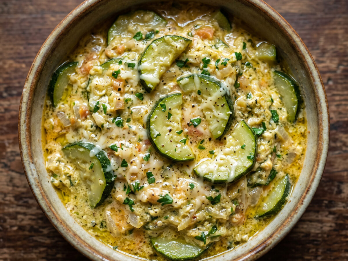 Zucchine cace e ova: Zucchini mit Ei und Käse aus den Abruzzen