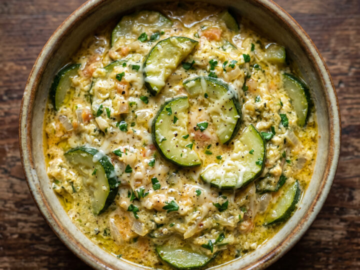 Zucchine cace e ova: Zucchini mit Ei und Käse aus den Abruzzen