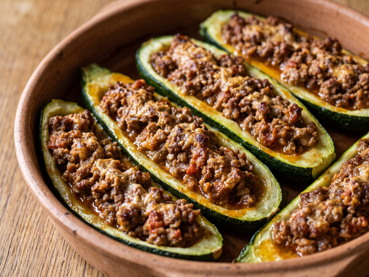 Zucchine ripiene alla bolognese