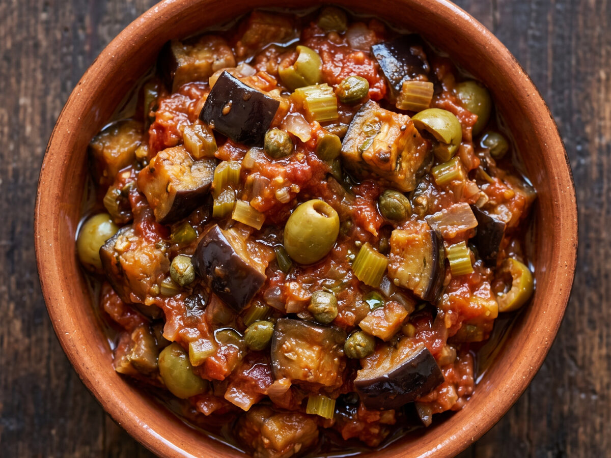Caponata siciliana – sizilianisches Gemüse mit Agrodolce