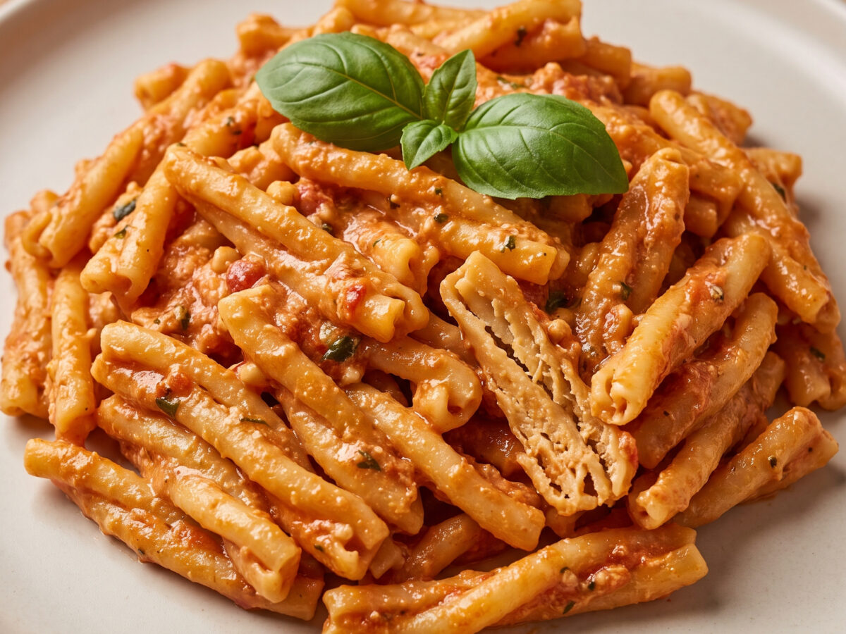 Casarecce al pesto siciliano