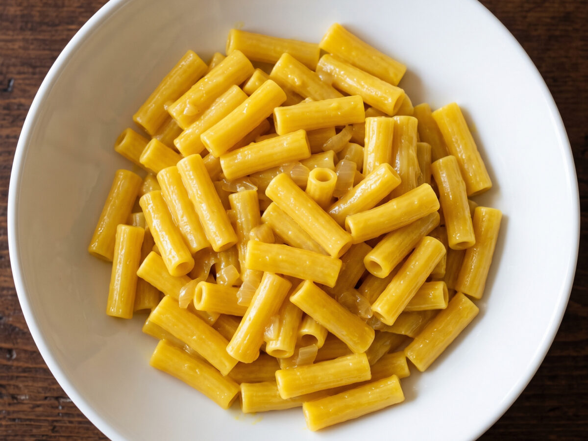 Ditali lisci alla milanese – Safranpasta aus der Lombardei