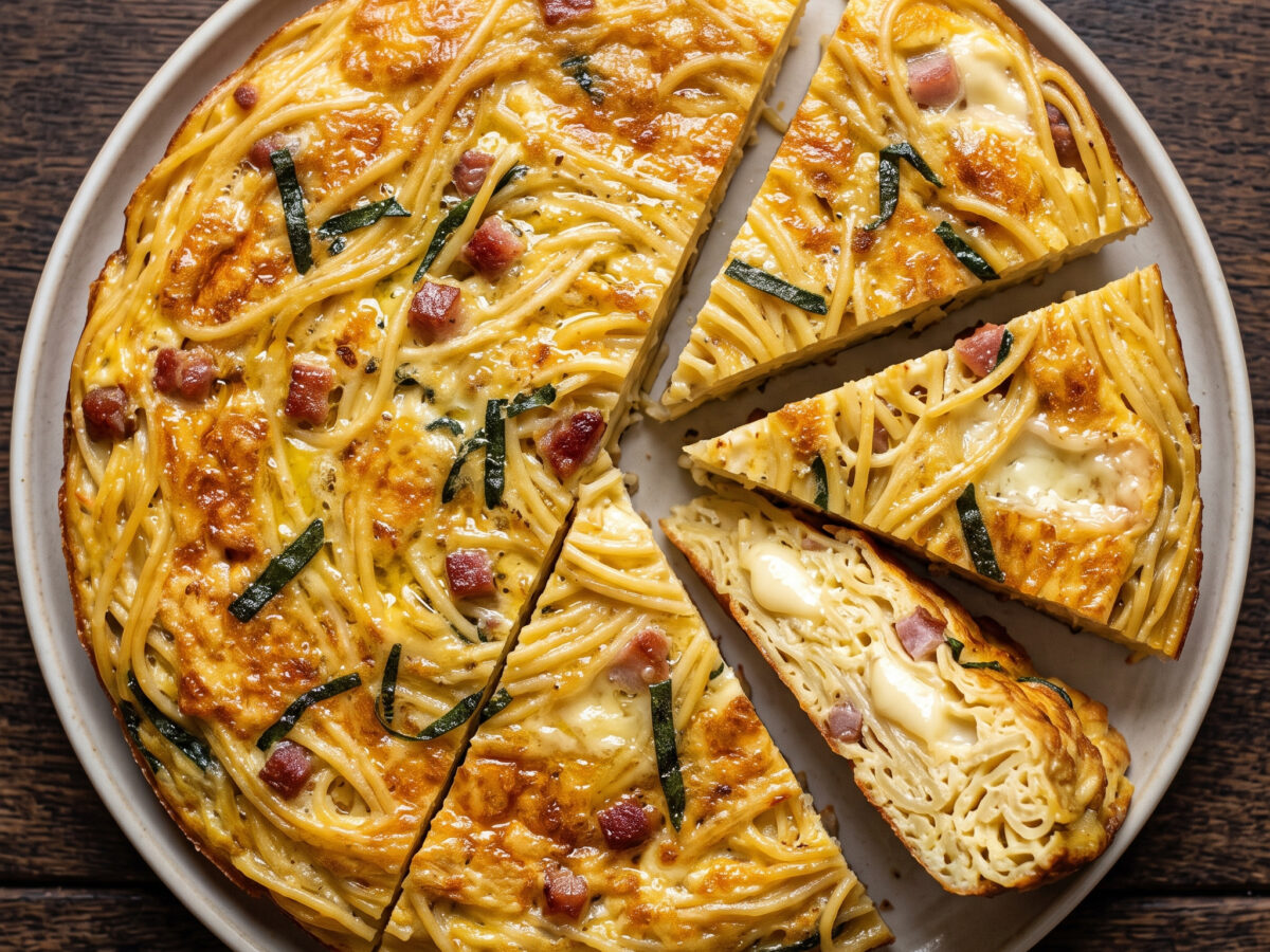 Frittata di spaghetti – lombardische Ofenvariante