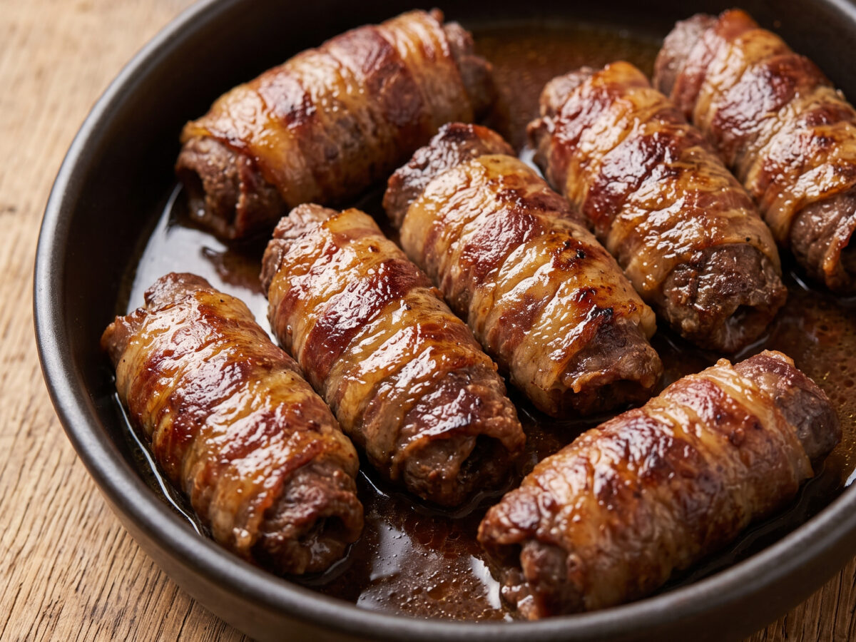 Involtini di musso alla pancetta aus Venetien