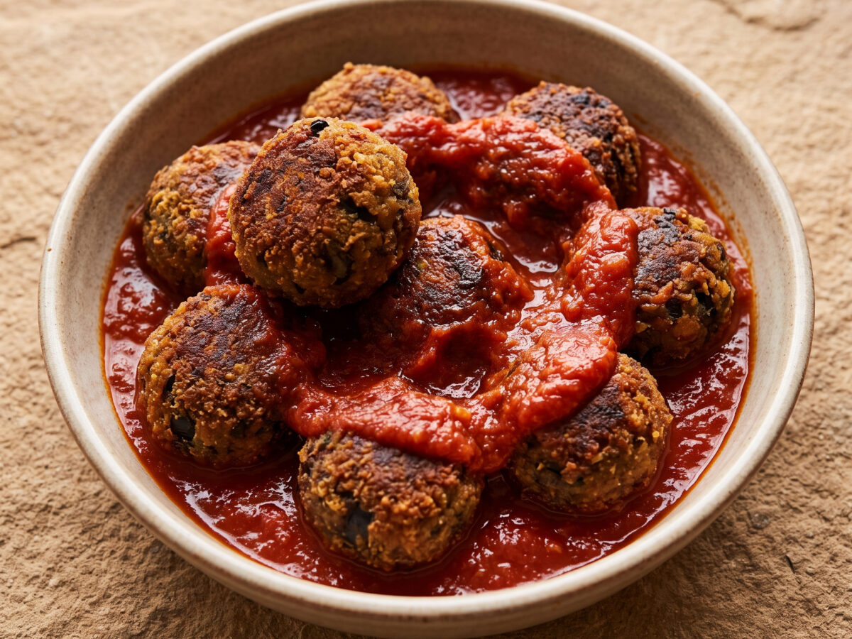 Polpette di melanzane al sugo aus Kalabrien