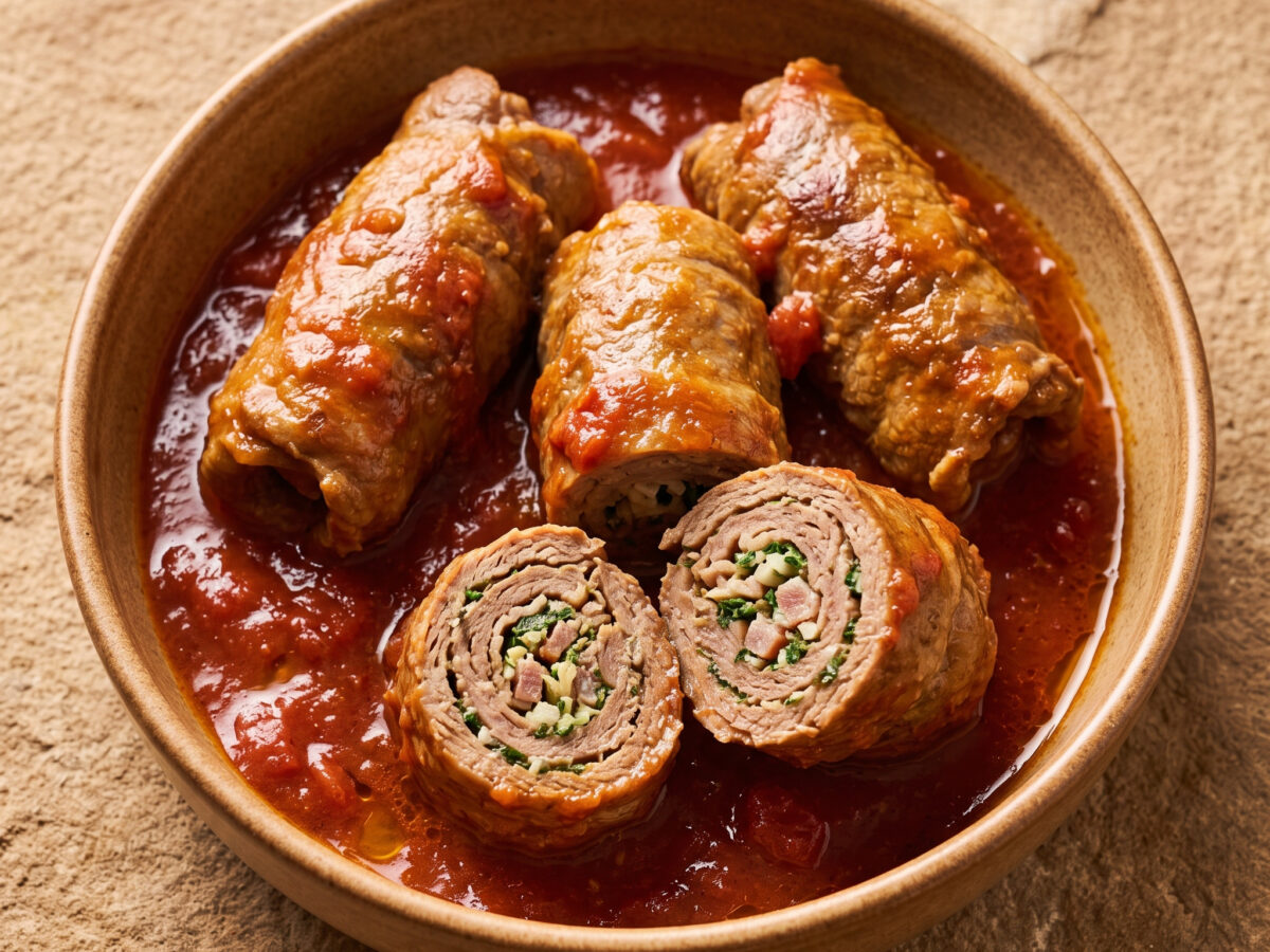 Kalbsröllchen mit apulischem Sugo