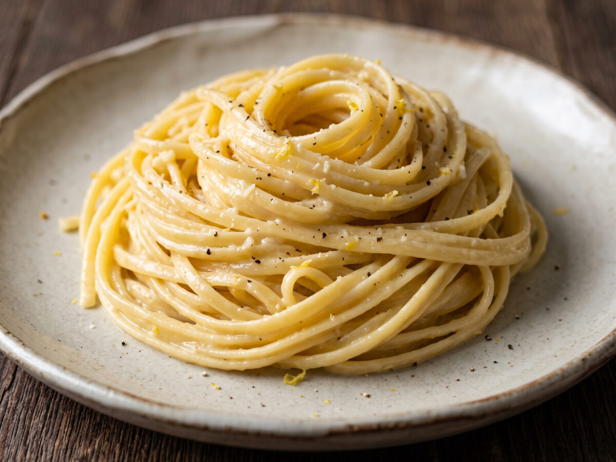 Linguine al limone – cremige Zitronenpasta