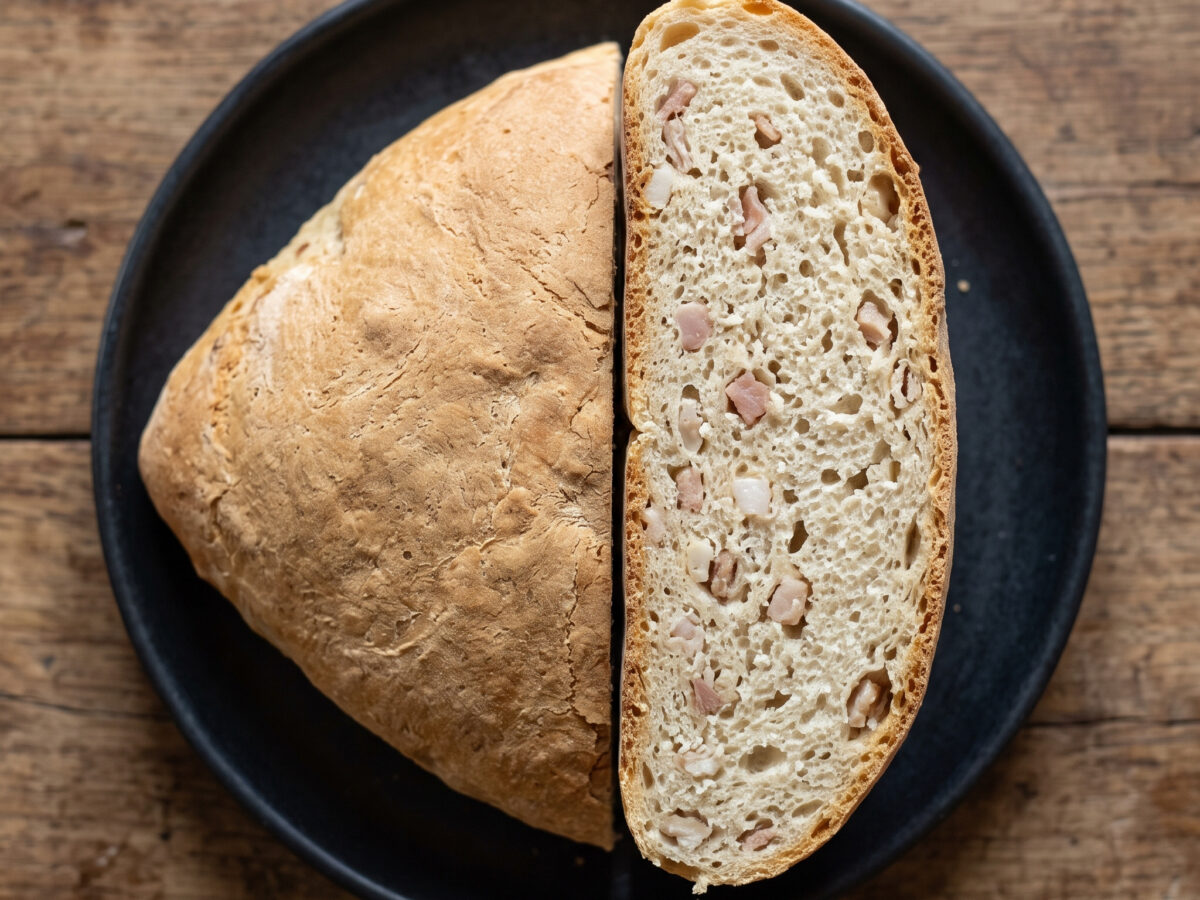Pani cun Gerda – sardischer Brotlaib mit Schweinegrieben
