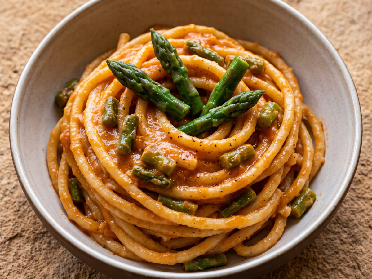 Pasta con asparagi alla Daunia