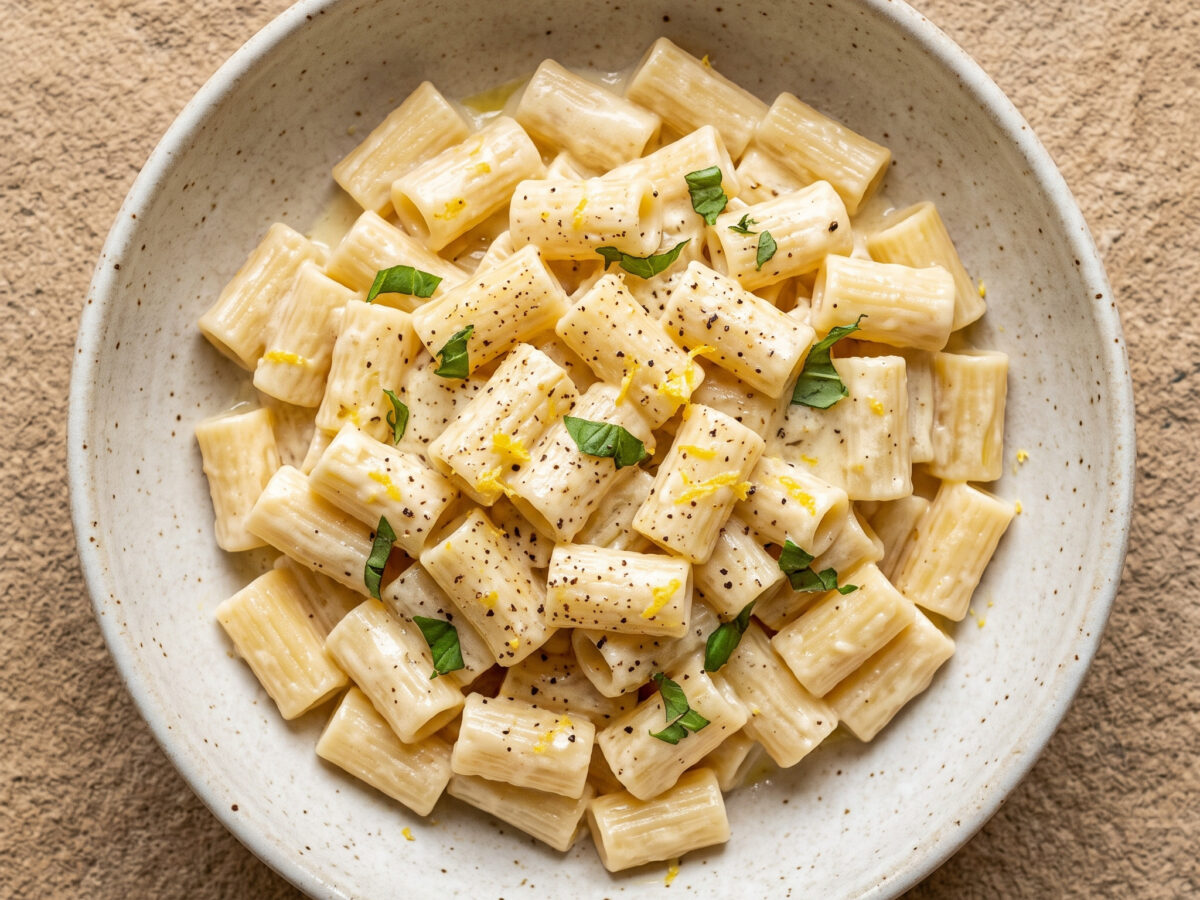 Pasta con ricotta e limone – cremig und frisch