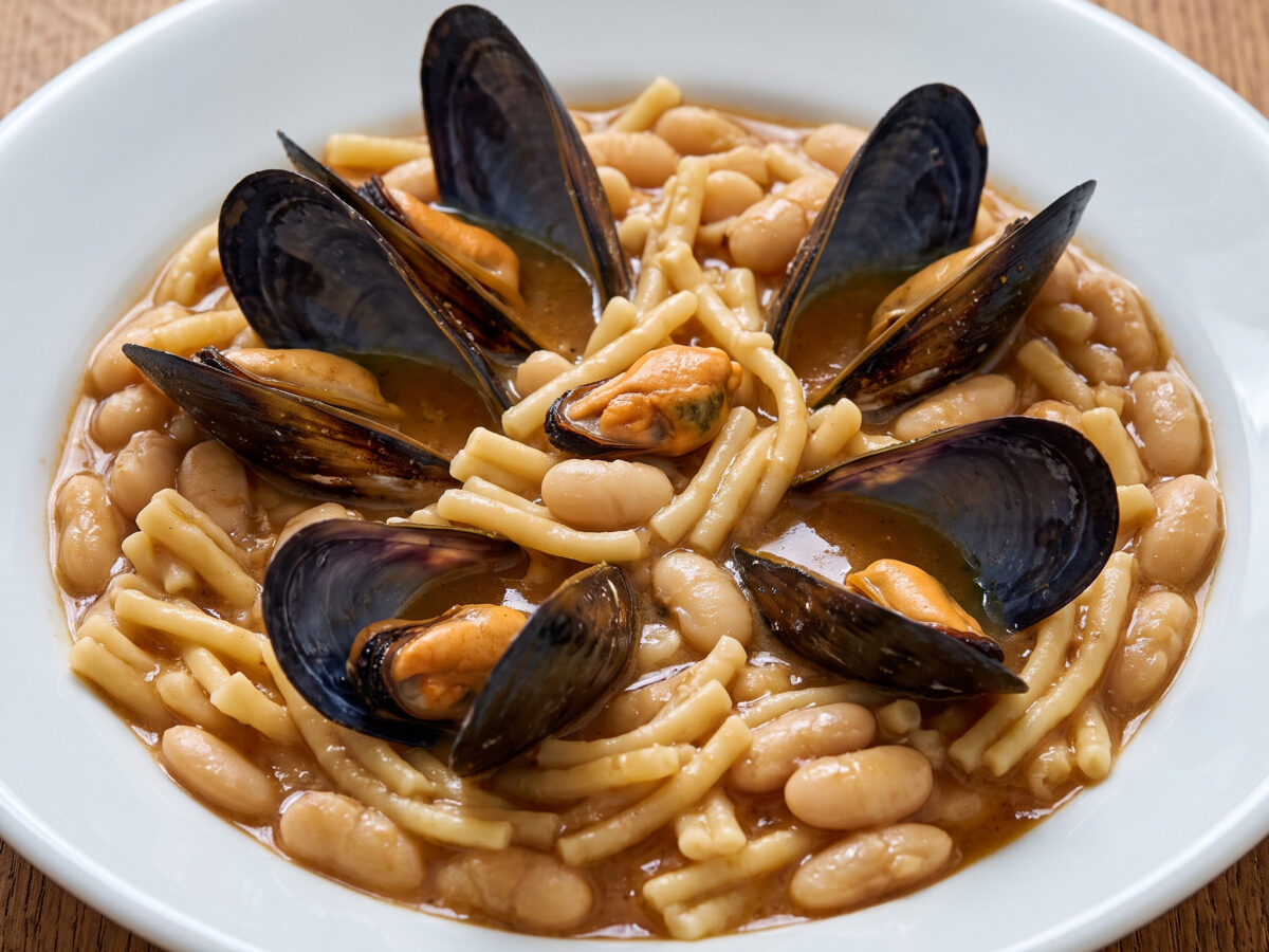 Pasta, fagioli e cozze: Meer trifft Bohne