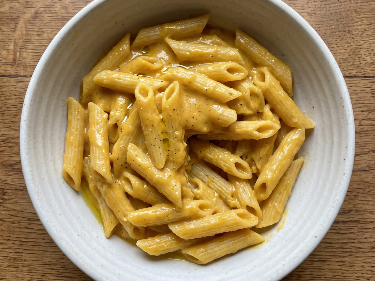 Pasta con zucca e gorgonzola