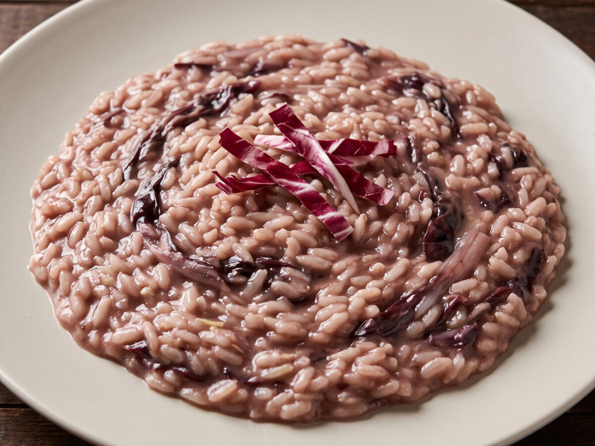 Risotto al radicchio: cremig, herb und aromatisch