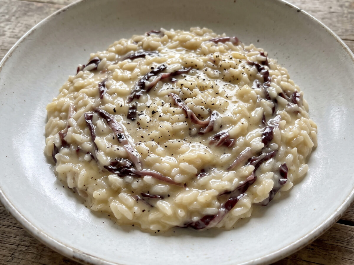 Risotto al radicchio e taleggio