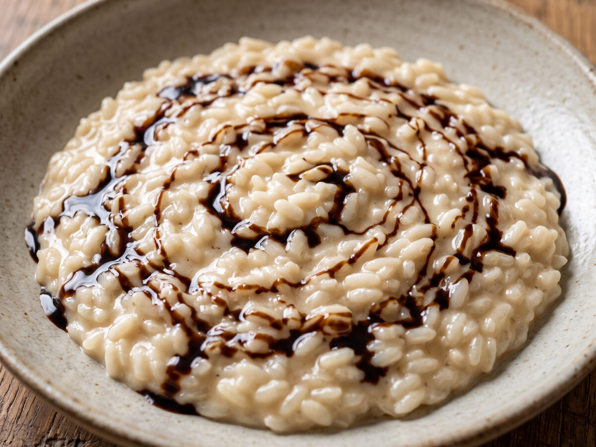 Risotto all'aceto balsamico – cremig und ausgewogen