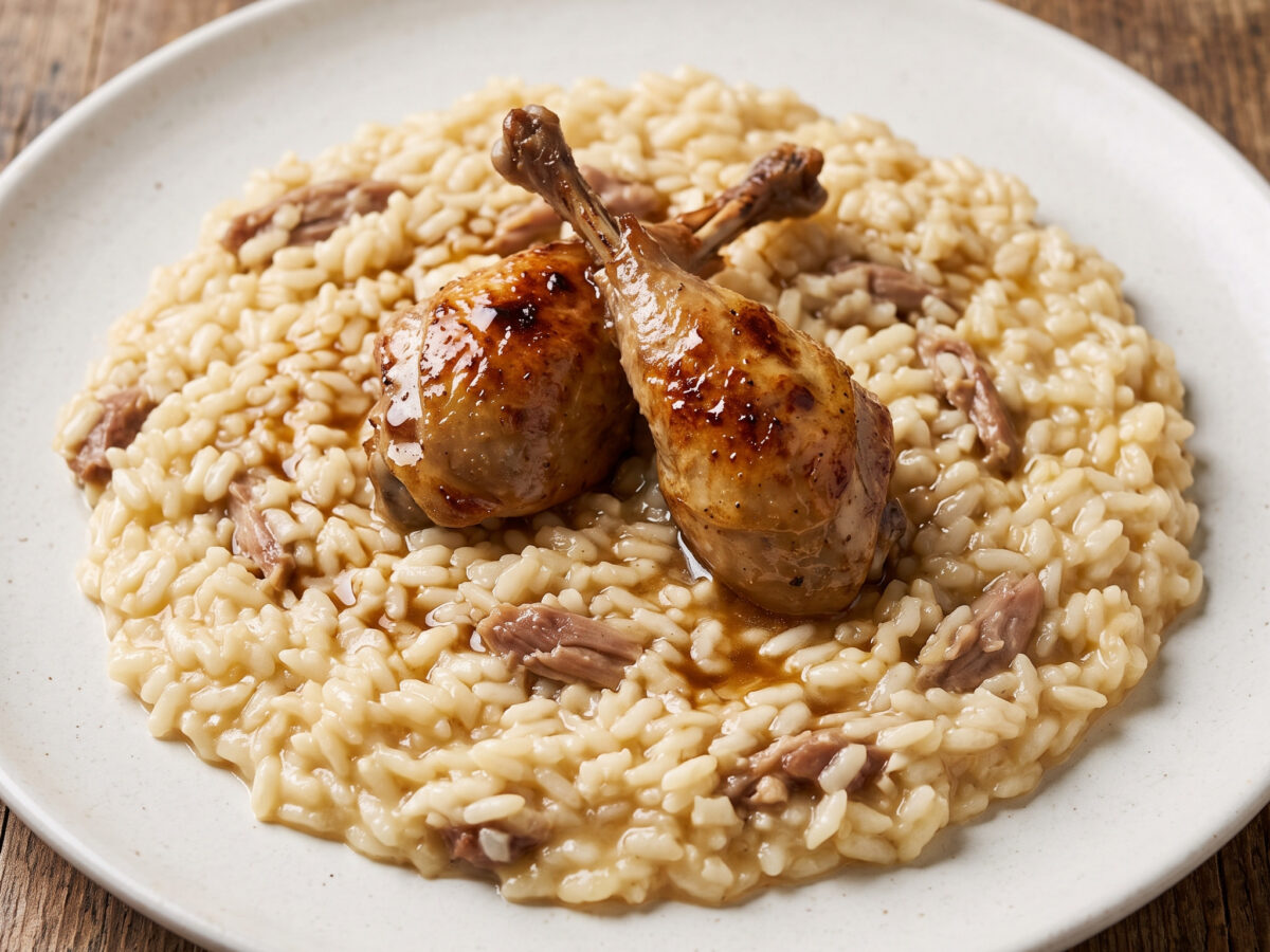 Risotto con le quaglie – Wachteln auf cremigem Reis