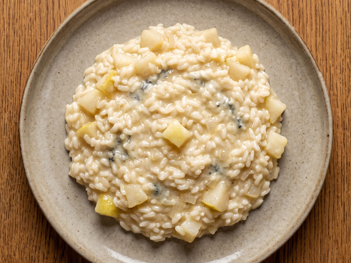 Risotto al gorgonzola e pere