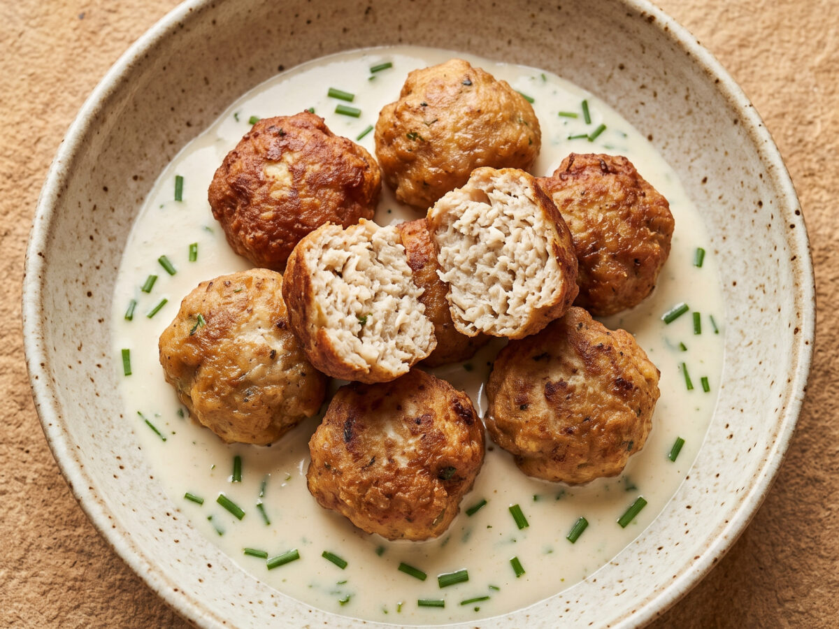 Säuerliche Fischbällchen aus dem Trentino