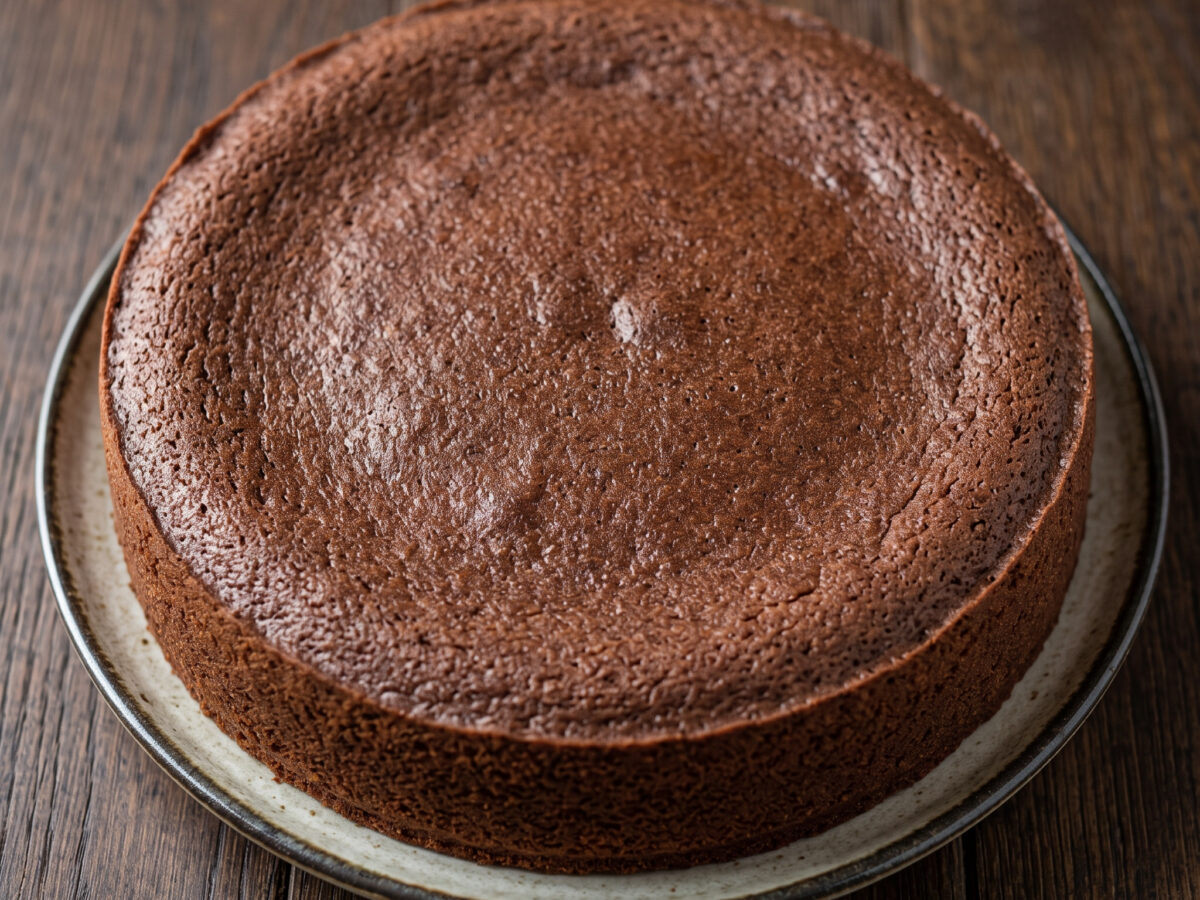 Semolinocreme trifft dunkle Ganache